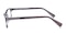 FZ0128 Gunmetal Rectangle Acetate Eyeglasses