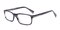 FZ0128 Gunmetal Rectangle Acetate Eyeglasses
