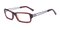1009 Brown Rectangle Acetate Eyeglasses