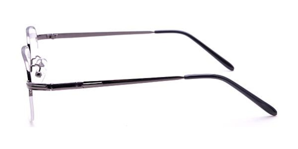 Basel gunmetal Round Metal Eyeglasses