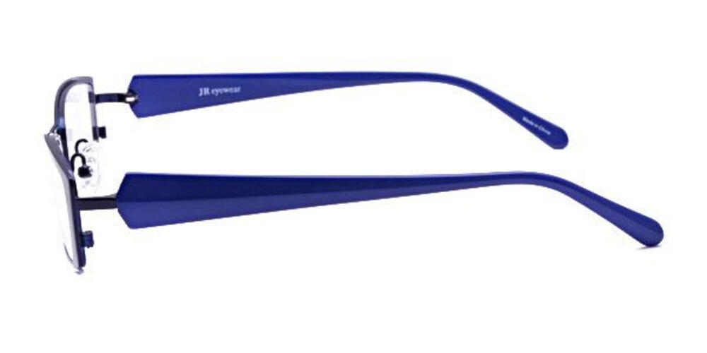 Valenciennes Blue Rectangle Metal Eyeglasses