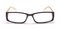 Yarra Black/Yellow Rectangle Plastic Eyeglasses
