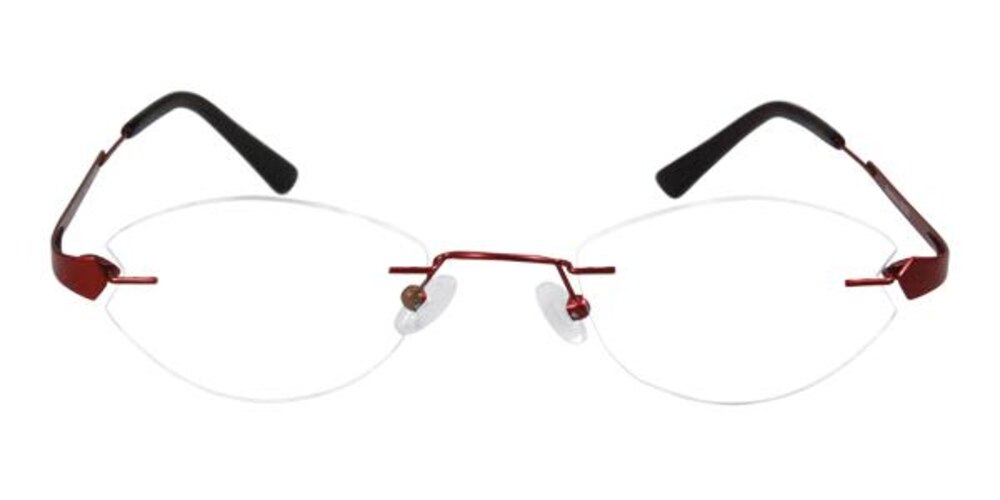 Selina Burgundy Round Titanium Eyeglasses