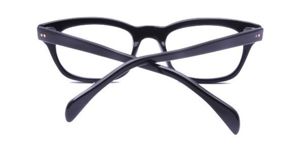 Tropes Black Round Acetate Eyeglasses