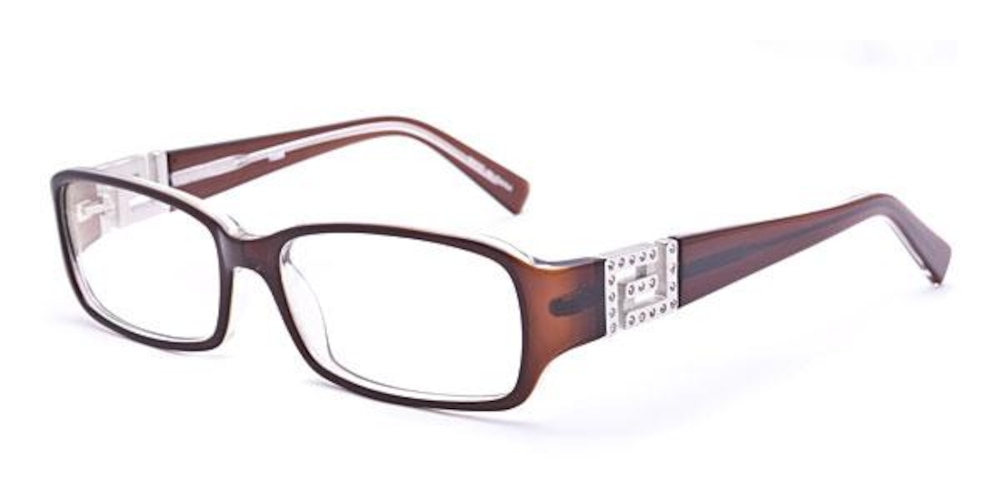 Reston Brown Rectangle Acetate Eyeglasses