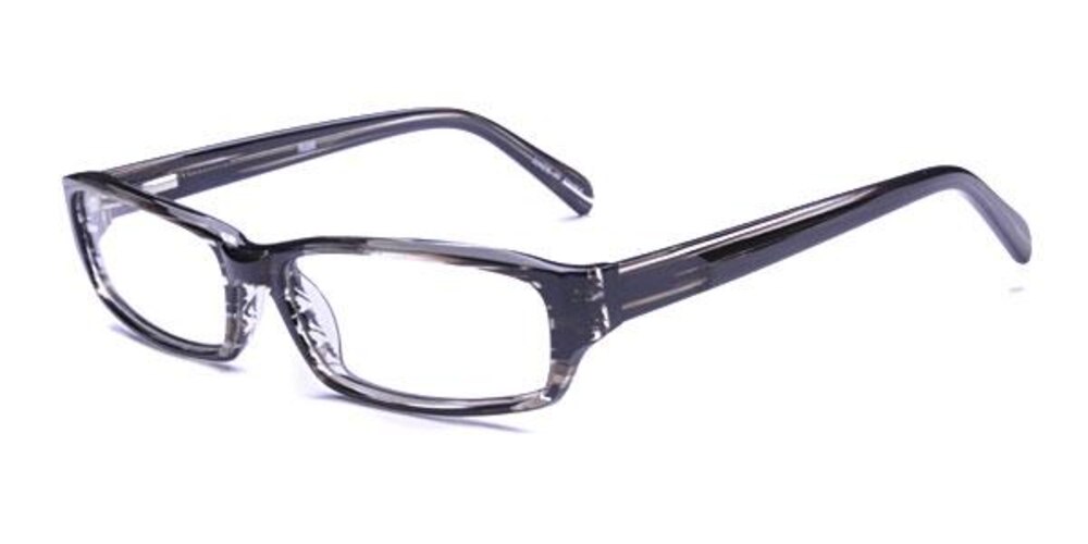 1013 Black Rectangle Acetate Eyeglasses