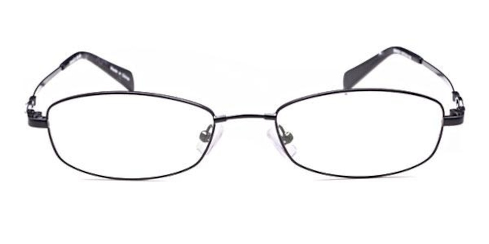 Antigua Black Oval Eyeglasses