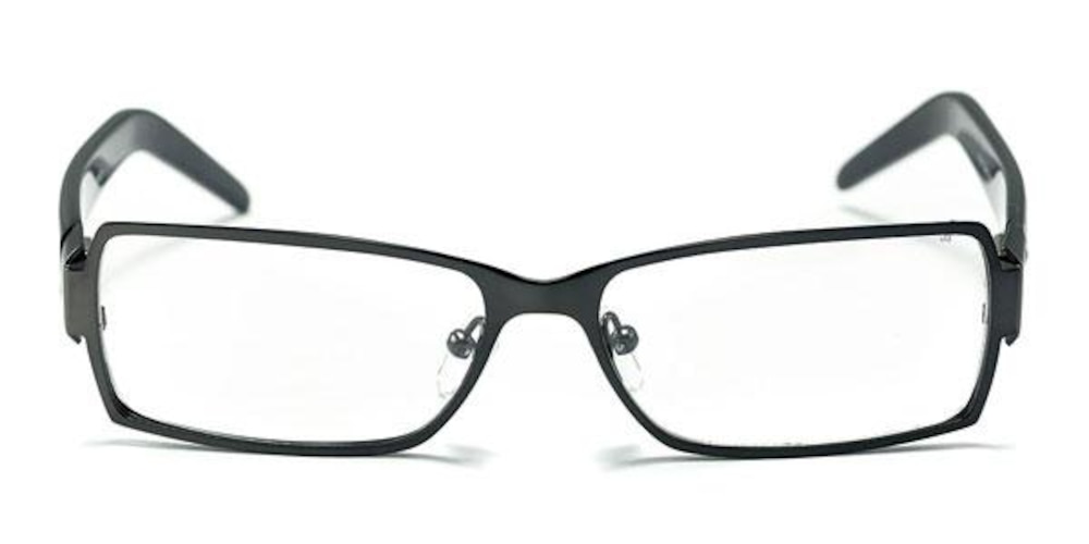 F1117 Gunmetal Rectangle Metal Eyeglasses