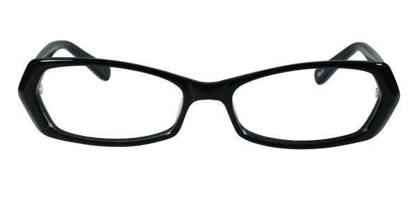 64360 Rectangle - Black Eyeglasses
