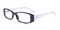 2005 Black Rectangle Plastic Eyeglasses