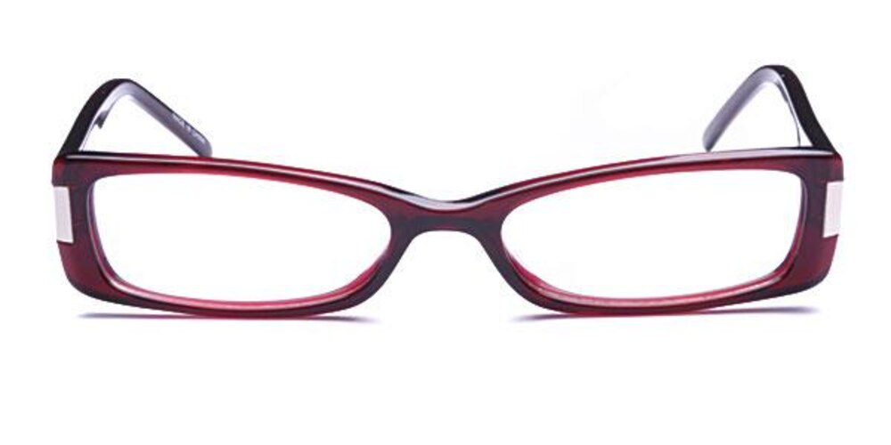 1002 Burgundy Oval Acetate Eyeglasses