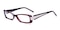 1002 Burgundy Oval Acetate Eyeglasses