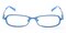 Sanford Blue Oval Metal Eyeglasses