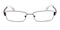 Anjou Brown Rectangle Metal Eyeglasses