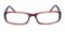 1003 Brown Rectangle Acetate Eyeglasses