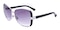 Bristol Silver Classic Wayframe Metal Sunglasses