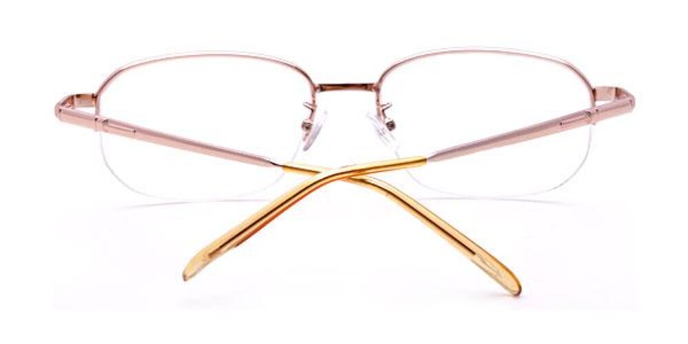 Basel Golden Round Metal Eyeglasses