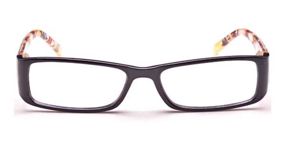 Gippsland Black Rectangle Plastic Eyeglasses