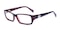 1014 Red Rectangle Acetate Eyeglasses