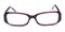 1010 Burgundy Rectangle Acetate Eyeglasses