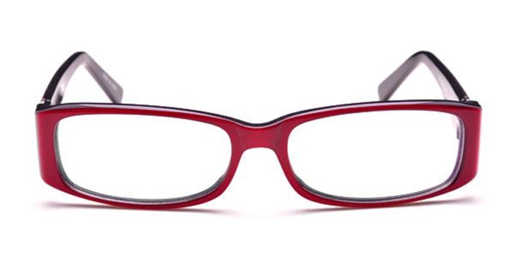 Kimberly RED Rectangle Acetate Eyeglasses