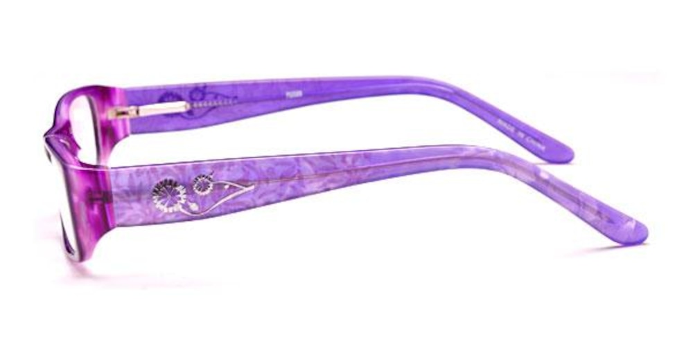 Flinders PURPLE Rectangle Acetate Eyeglasses