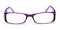 Flinders PURPLE Rectangle Acetate Eyeglasses