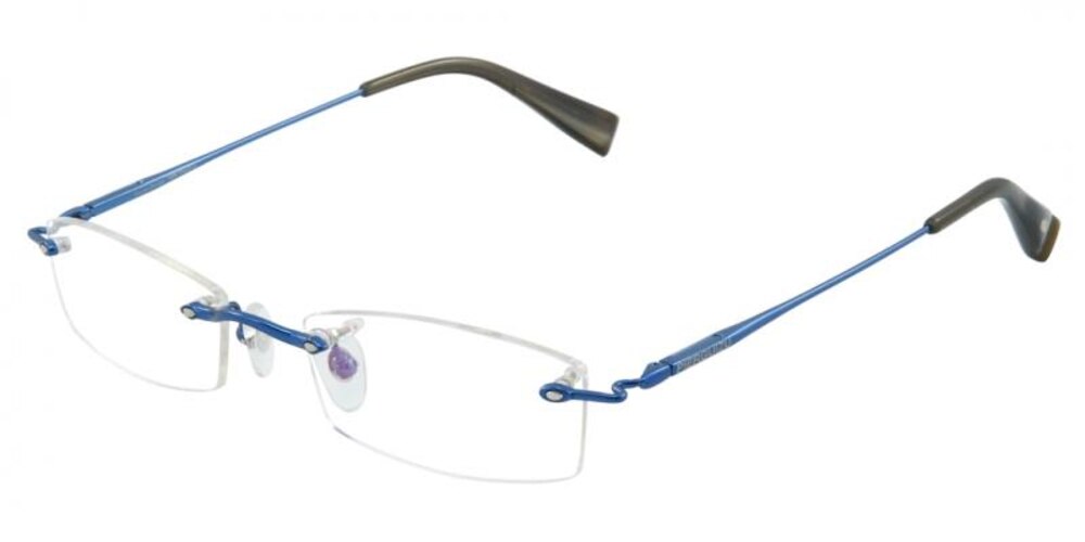 Summerdale Blue Rectangle Titanium Eyeglasses