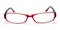 Kalgoorlie BURGUNDY Oval Acetate Eyeglasses