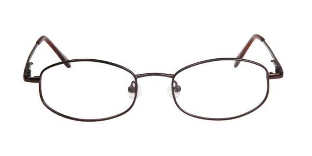 Ivan Brown Round Titanium Eyeglasses