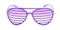 Newcastle Purple Aviator Plastic Sunglasses