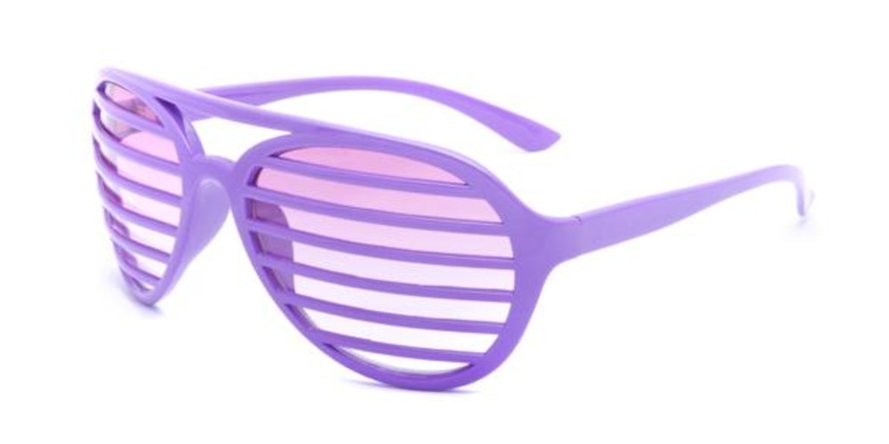 Newcastle Purple Aviator Plastic Sunglasses