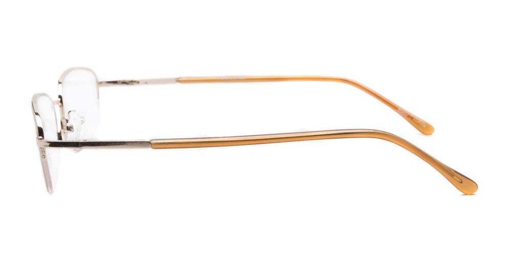 Thomas Golden Oval Metal Eyeglasses