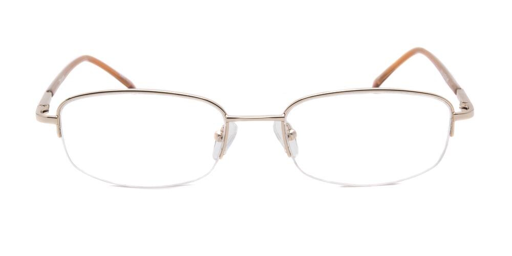 Thomas Golden Oval Metal Eyeglasses