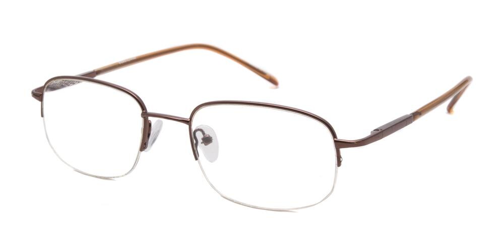 George Brown Round Metal Eyeglasses