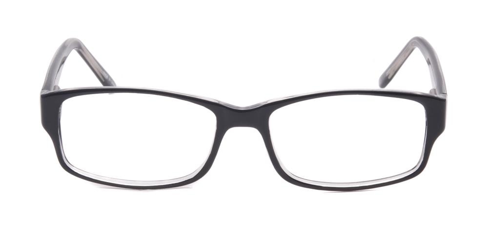 Dandridge Black Square Plastic Eyeglasses