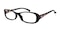 George Black Oval Plastic Eyeglasses