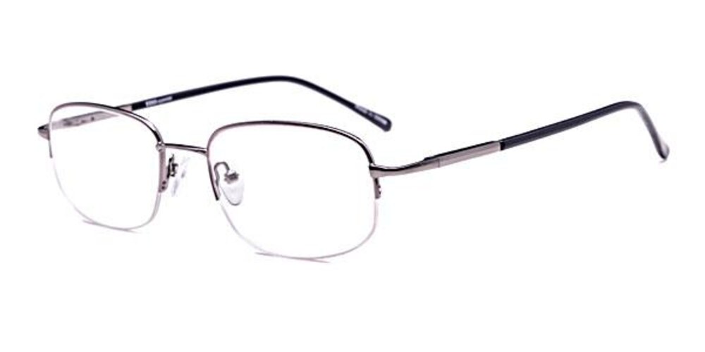 SM0531 Gunmetal Round Metal Eyeglasses