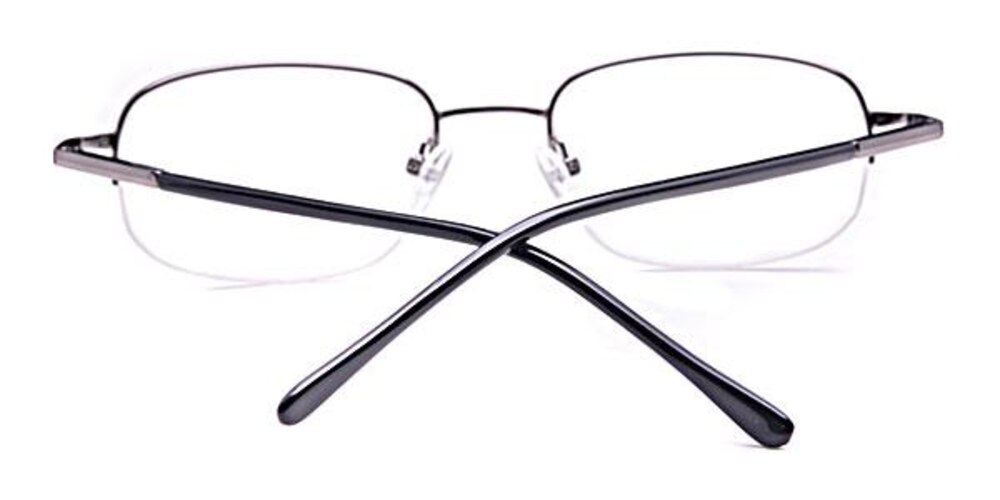 SM0531 Gunmetal Round Metal Eyeglasses