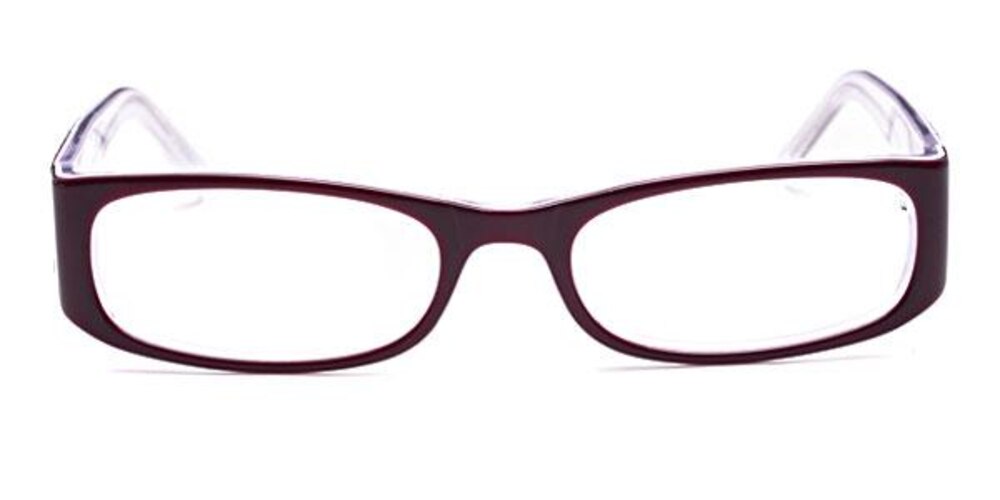 Hinckley Burgundy Oval Acetate Eyeglasses