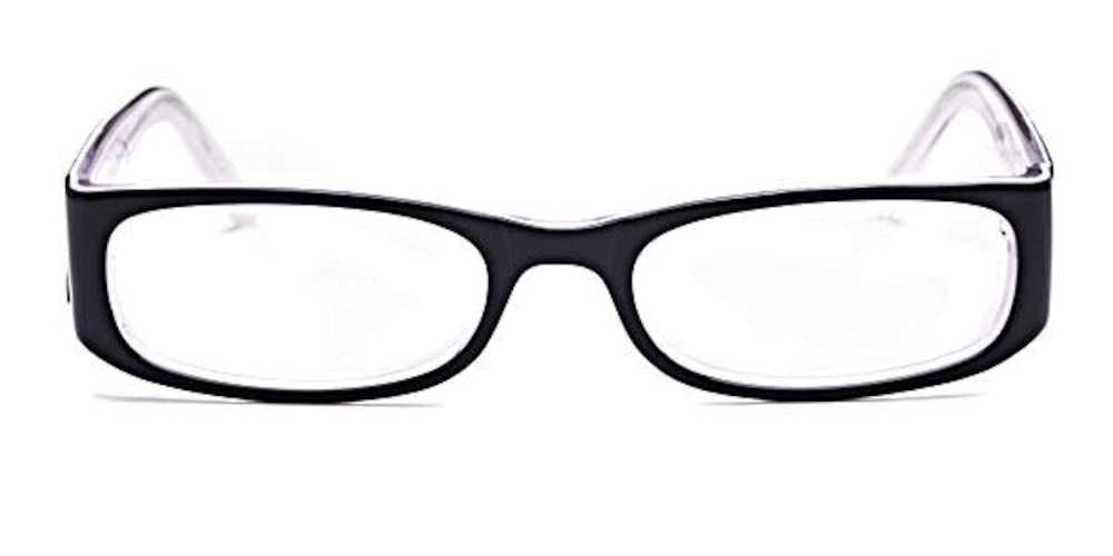 Hinckley Black Oval Acetate Eyeglasses