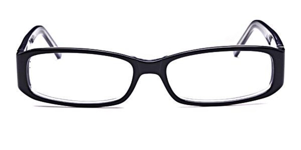 Patrick Black Rectangle Acetate Eyeglasses
