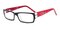 Louis Red Rectangle Acetate Eyeglasses