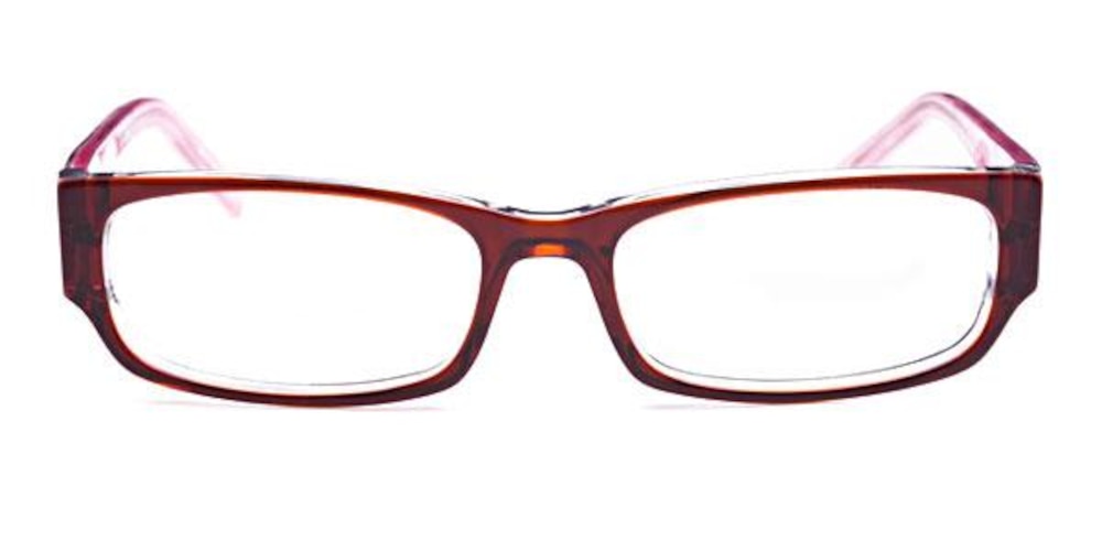Palmer Brown Rectangle Acetate Eyeglasses