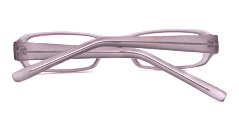Lucy Matte Gunmetal Rectangle Plastic Eyeglasses