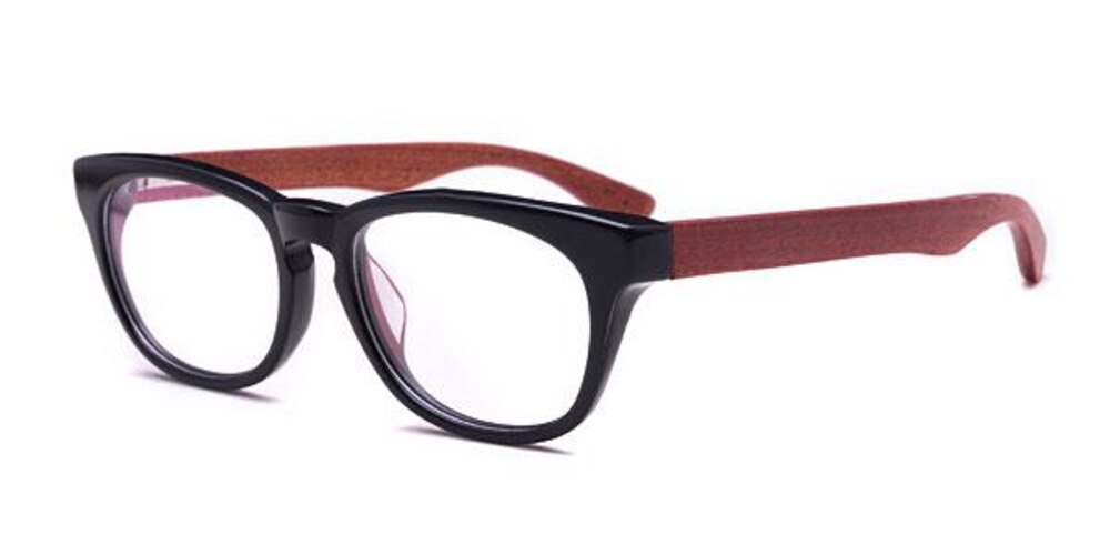Le Havre Black Classic Wayframe Acetate Eyeglasses