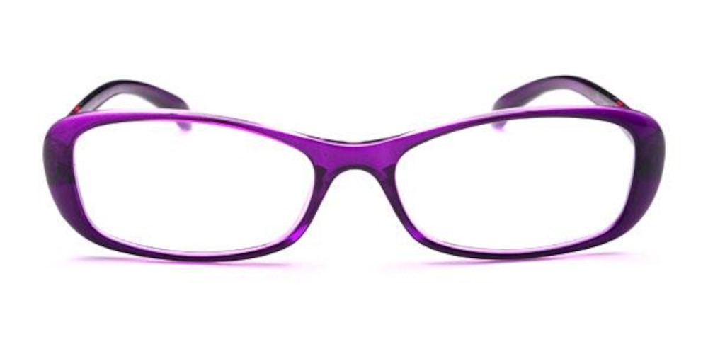 George Purple Oval Plastic Eyeglasses