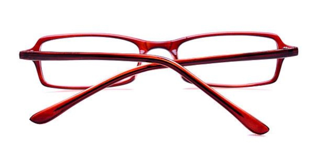 Meeks Brown Rectangle Plastic Eyeglasses