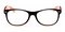 FP0359 BlackBrown Classic Wayframe Plastic Eyeglasses