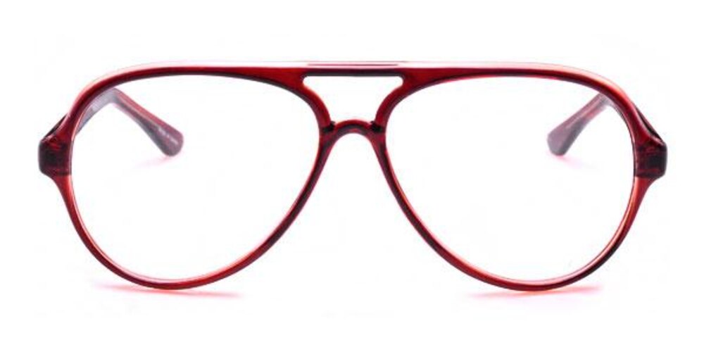 Diep Brown Aviator Plastic Eyeglasses